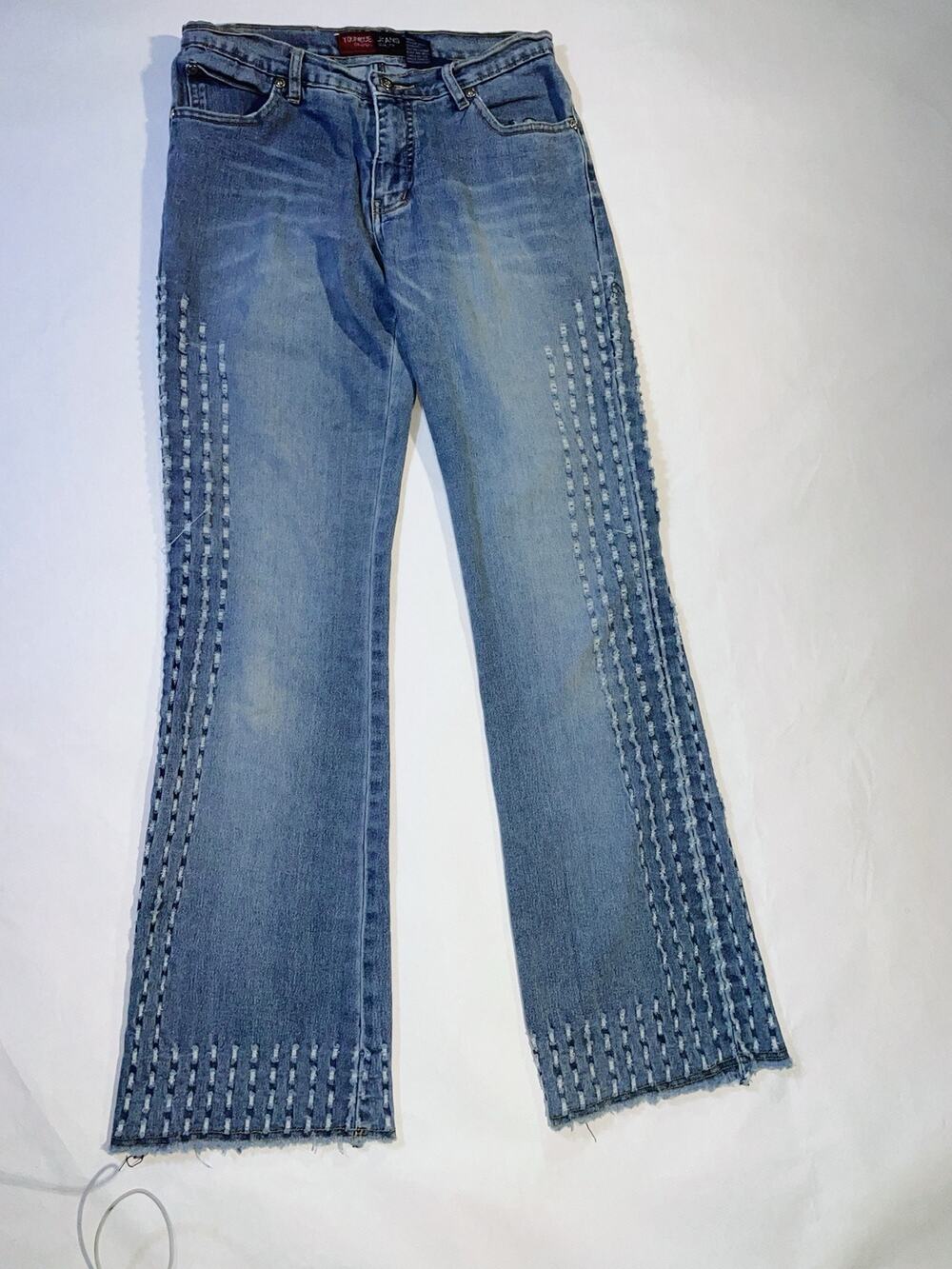 Younique Jeans Y2K Stitched Wide Leg Jeans - Juniors Size 7 - Blue